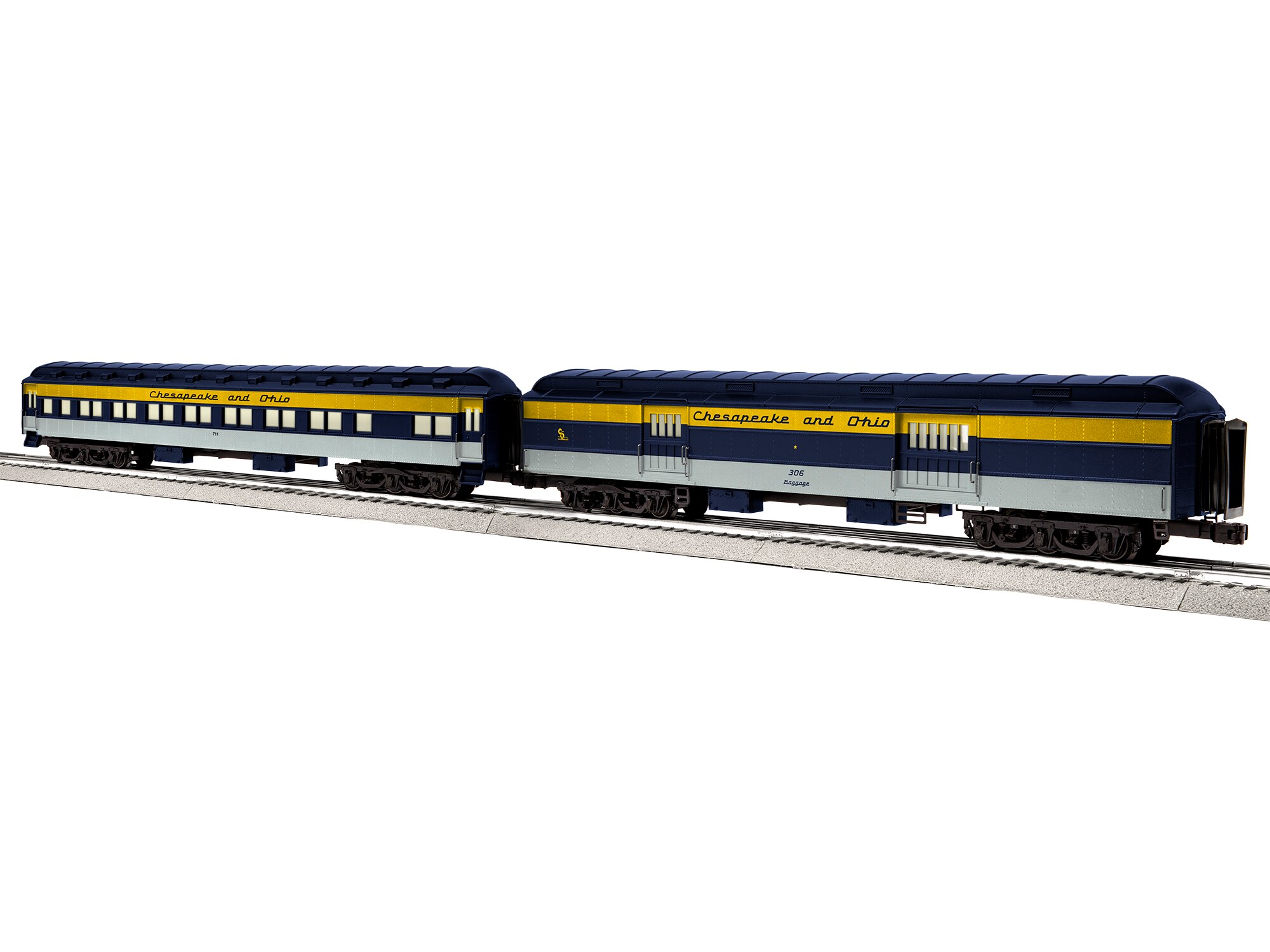 Chesapeake & Ohio 18" Passenger Car 2Pack A 306/711